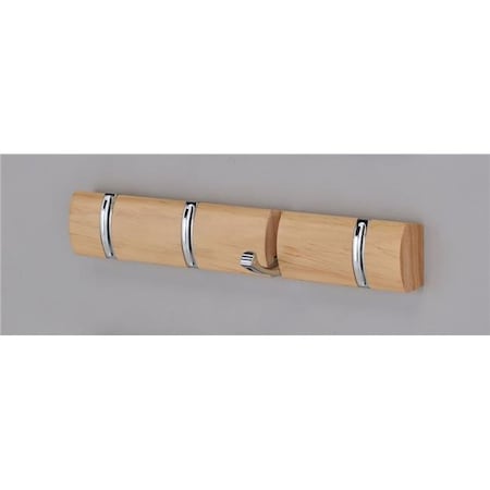 Inroom Furniture Designs Inroom Furniture Designs CH-4704N Wall Cloth Hanger - Oak; 2 x 14.5 x 1 in. CH-4704N